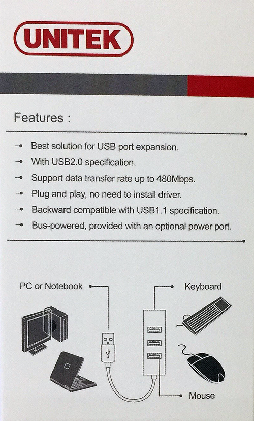 USB2.0 HUB 4port