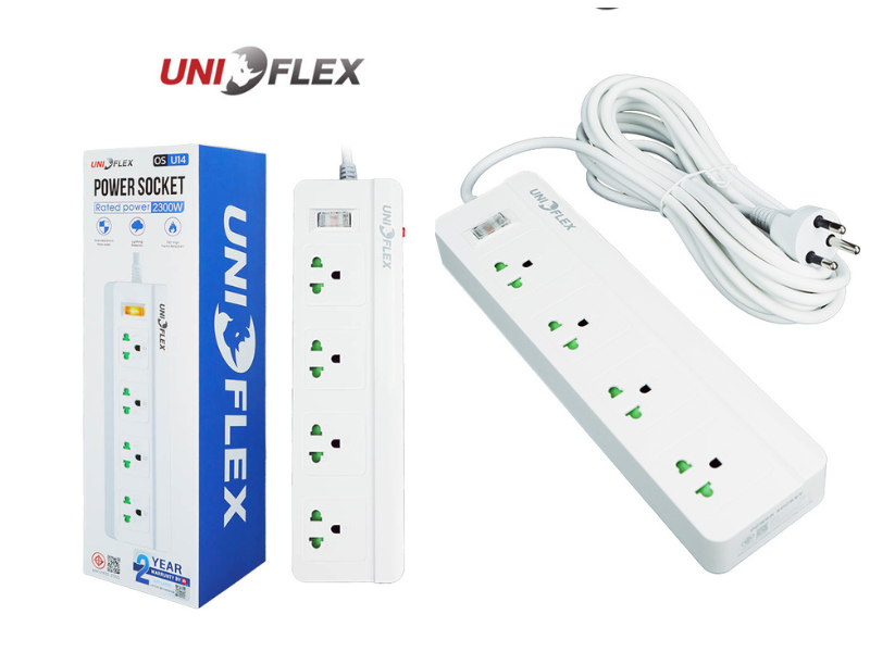 ปลั๊กไฟ UNIFLEX POWER SOCKET U14 5M (WHITE)