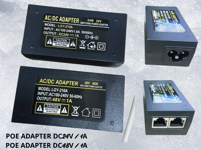 PoE Adapter 24V 1A (24W) Model: LGY-210A PoE Adapter 24V 1A (24W) Model: LGY-210A