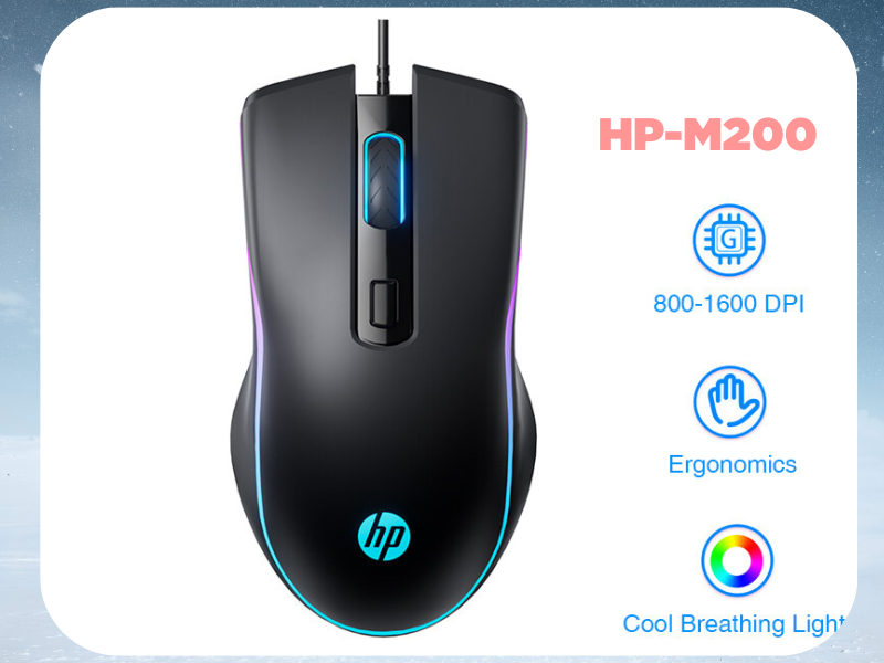 HP M200 USB GAMING MOUSE 800-2400dpi HP M200 USB GAMING MOUSE 800-2400dpi