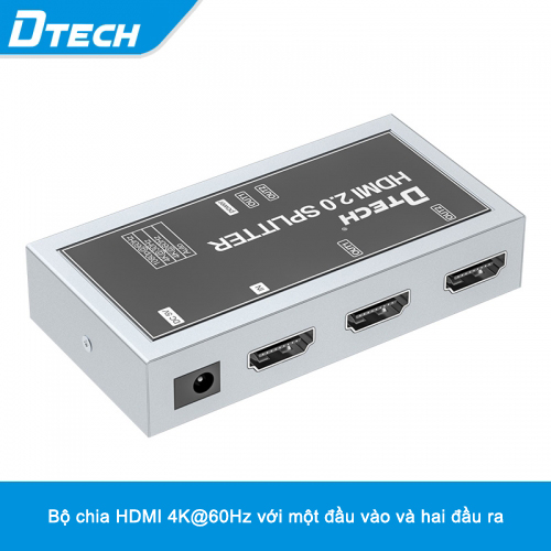 DTECH รุ่น DT-7212 ตัวแยก HDMI 1x2 HD 3840*2160p@60hz HDR DEID 2.0 4K HDMI DTECH รุ่น DT-7212 ตัวแยก HDMI 1x2 HD 3840*2160p@60hz HDR DEID 2.0 4K HDMI