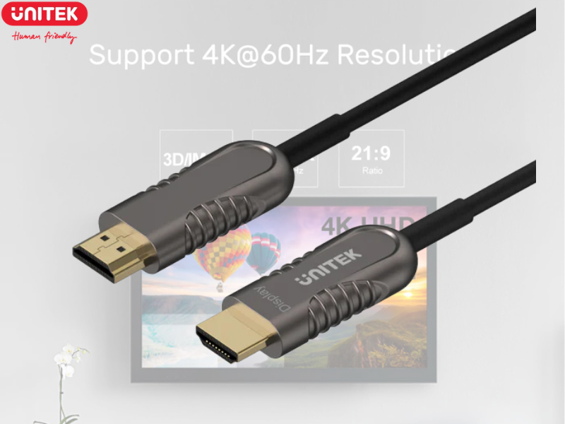 UNITEK HDMI V2.0 FIBER OPTIC CABLE 4K@60Hz. 20.0M