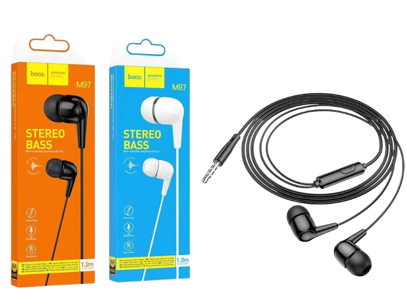 หูฟังโทรศัพท์มือถือ สมาร์ทโฟน แท็บเล็ต แจ๊คเสียบ 3.5มิล สีขาว สีดำ