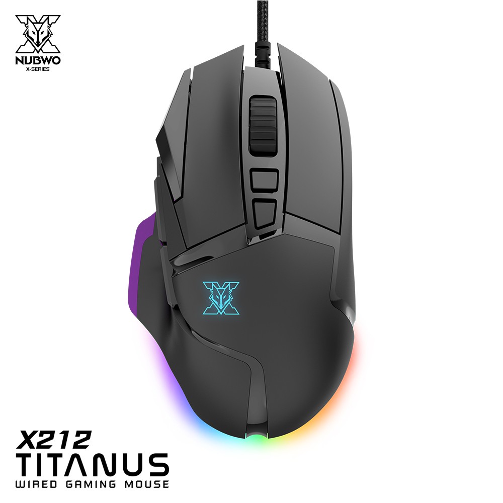NUBWO X-SERIES USB RGB GAMING MOUSE 12800dpi Model X212