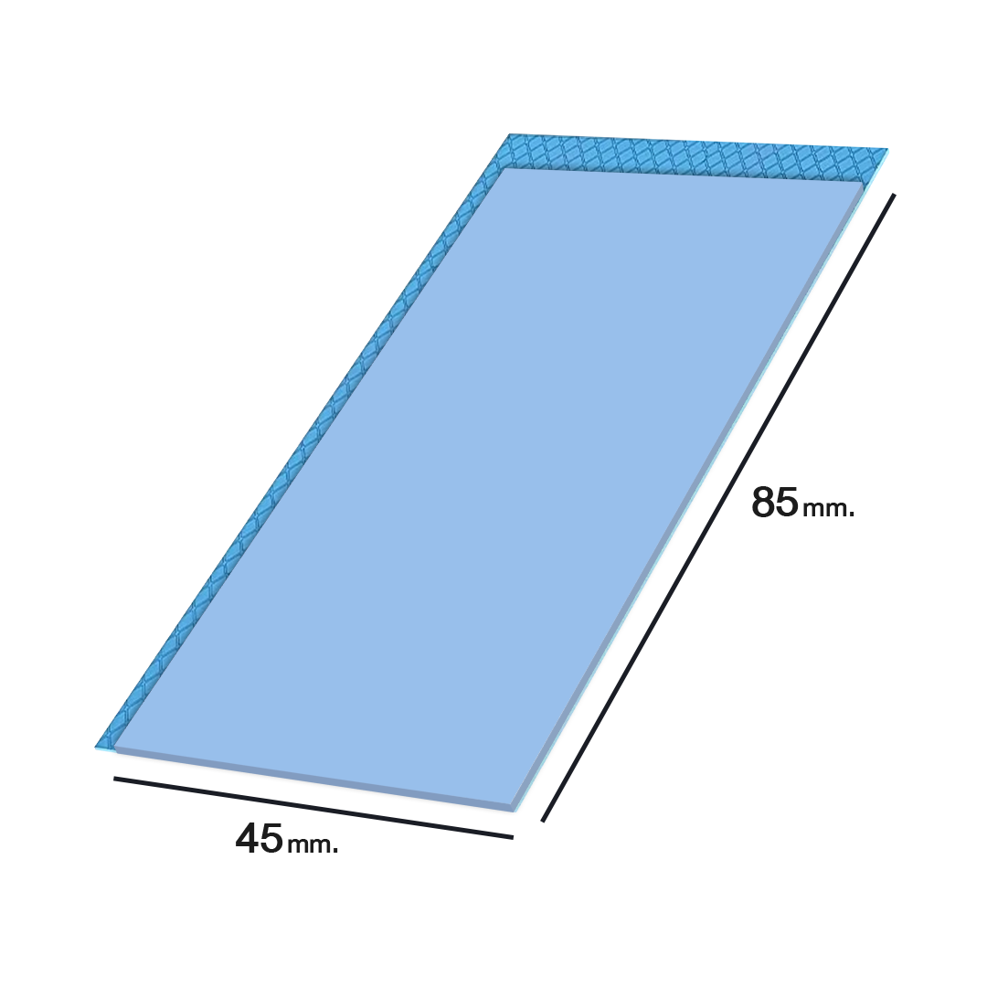 ซิลิโคนแบบแผ่นระบายความร้อนอุปกรณ์อิเล็กทรอนิกส์ ความหนา 0.5-2mm.