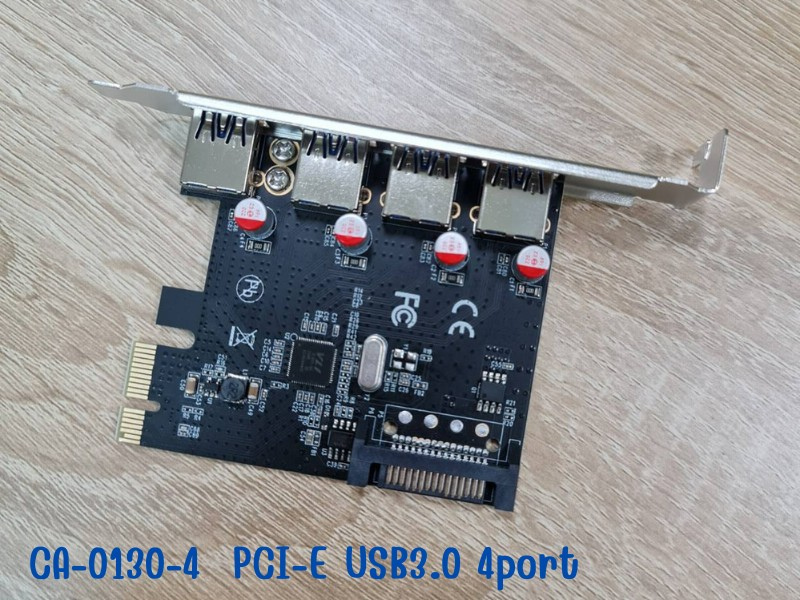PCI EXPRESS CARD USB3.0 4port รองรับความเร็ว 5Gbps