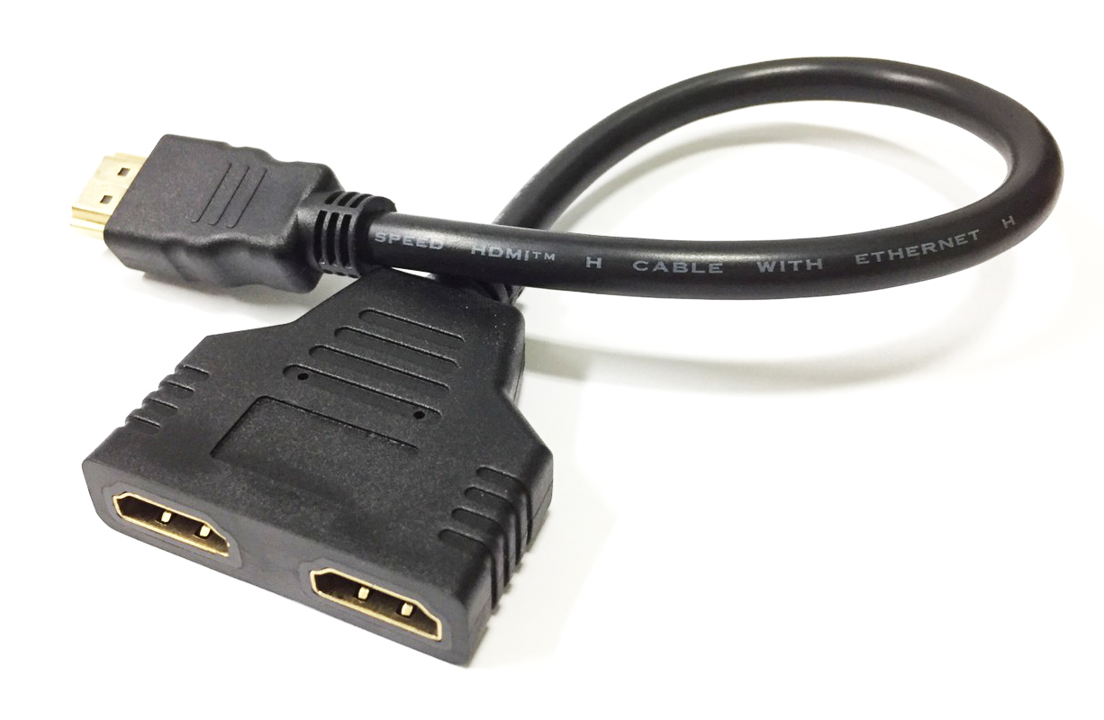 Y-HDMI 1M/2F 30cm