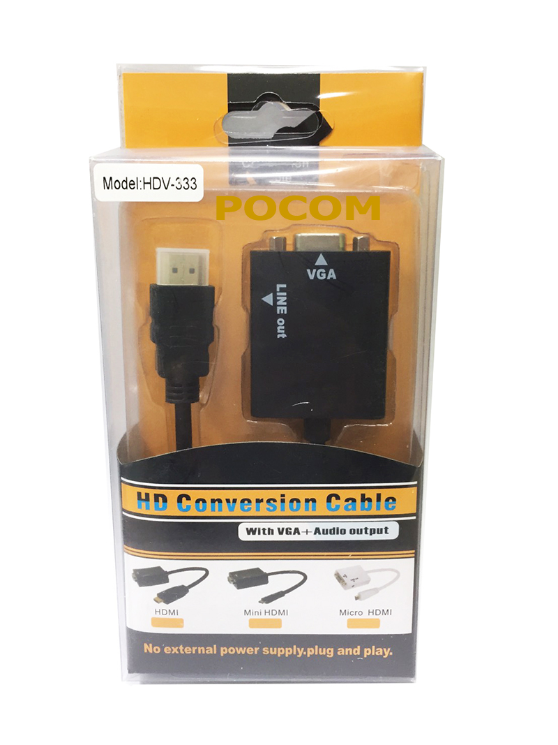 HDMI to VGA+Audio