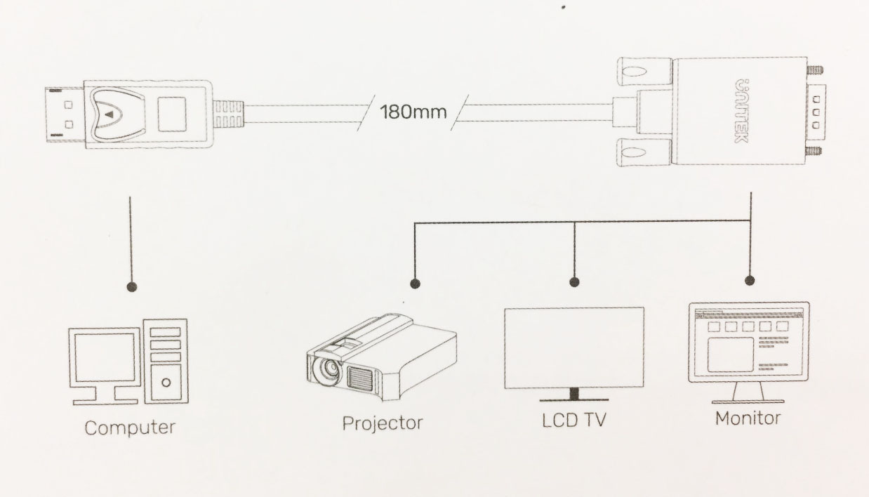 Display to VGA 1.8M