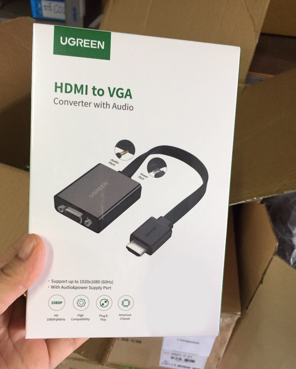 HDMI to VGA+Audio