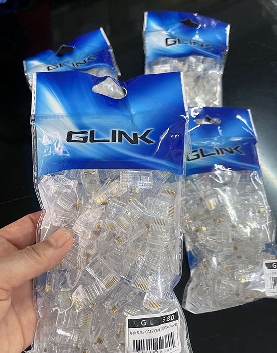 หัวแลน RJ45 Cat5-GLINK