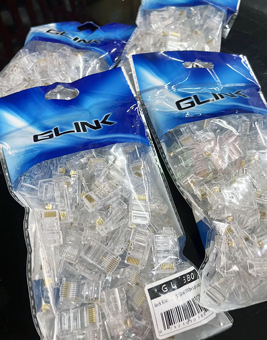 หัวแลน RJ45 Cat5-GLINK