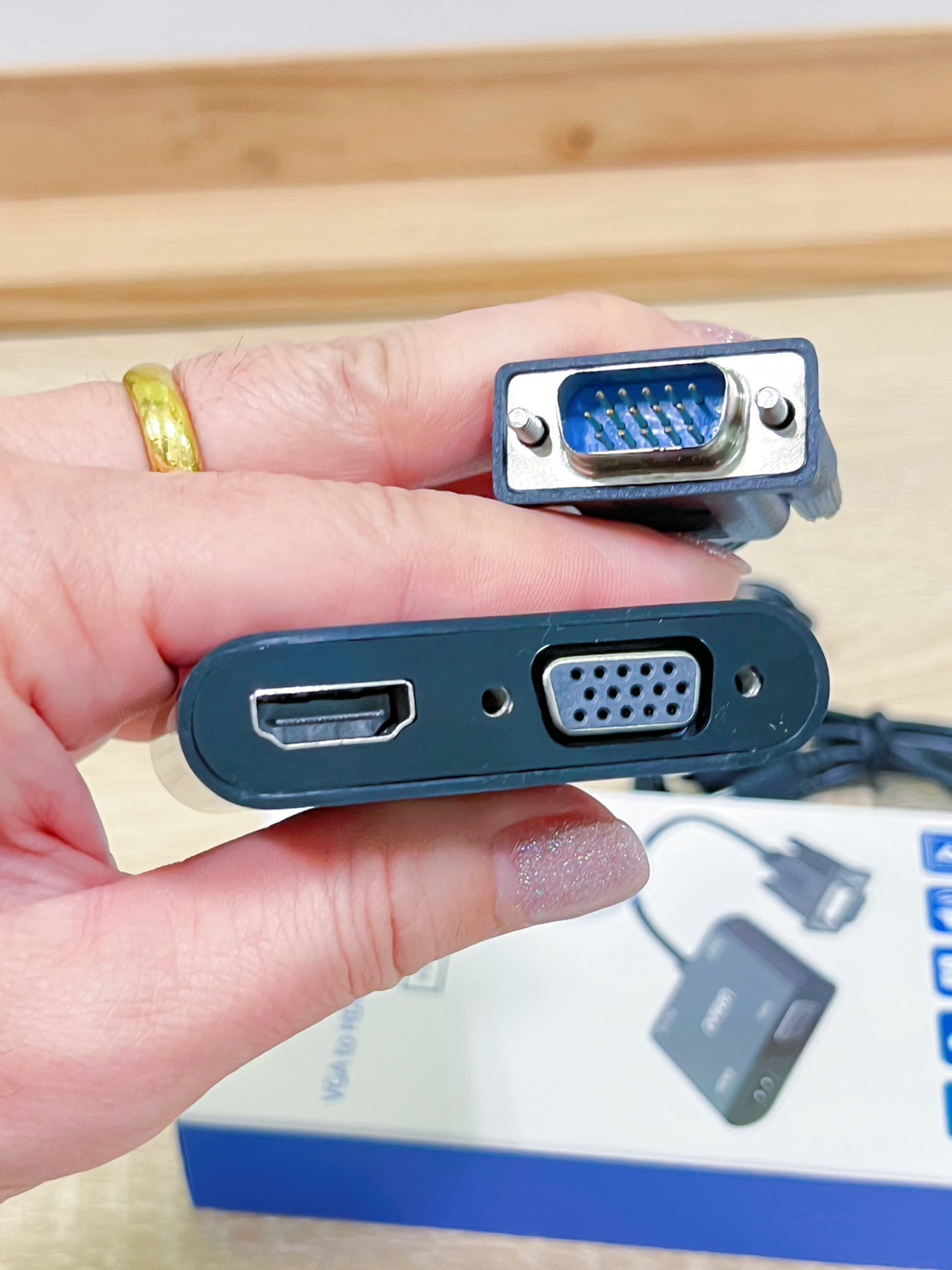 VGA to HDMI+VGA