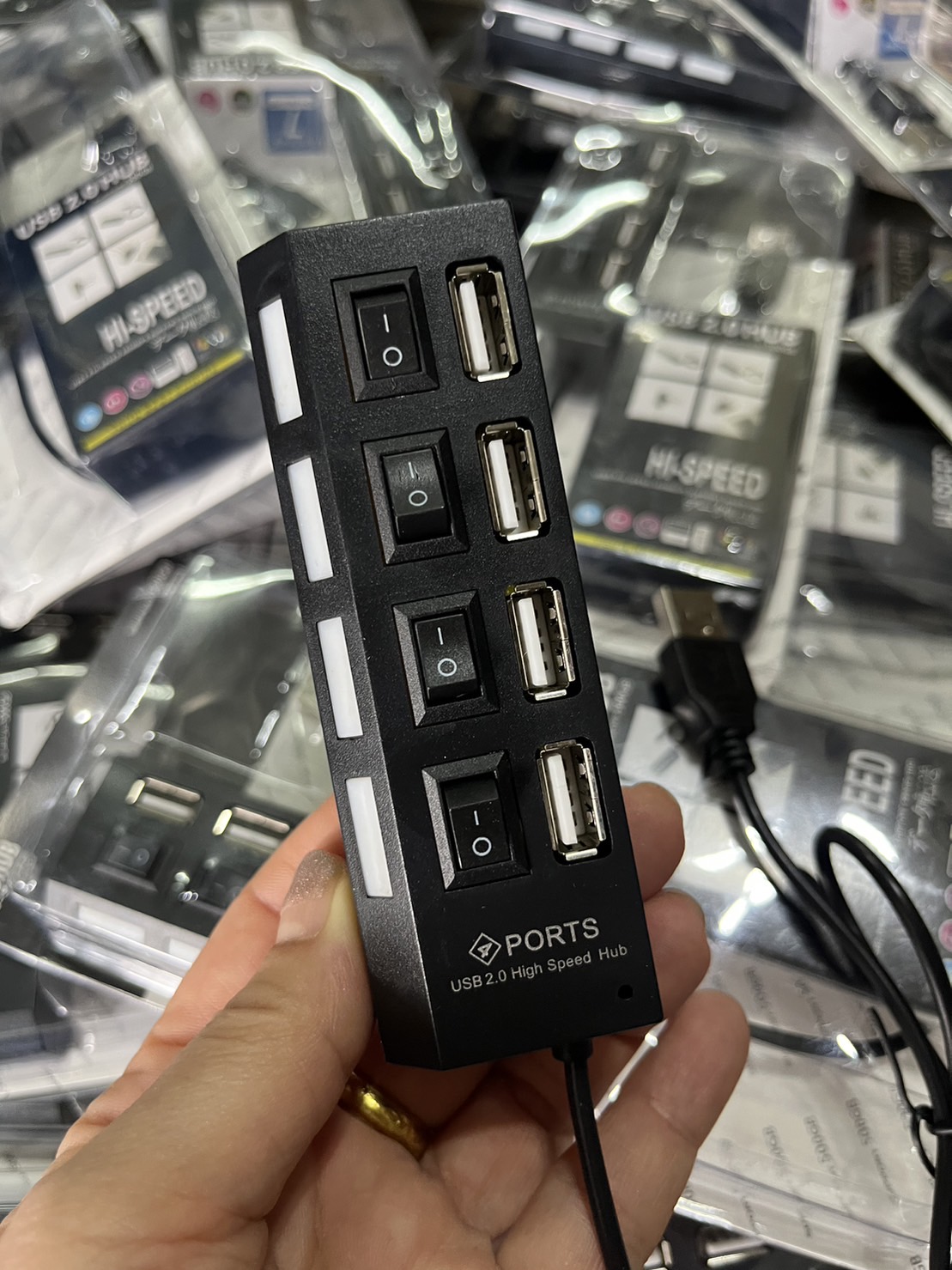 USB2.0 hub 4 พอร์ต