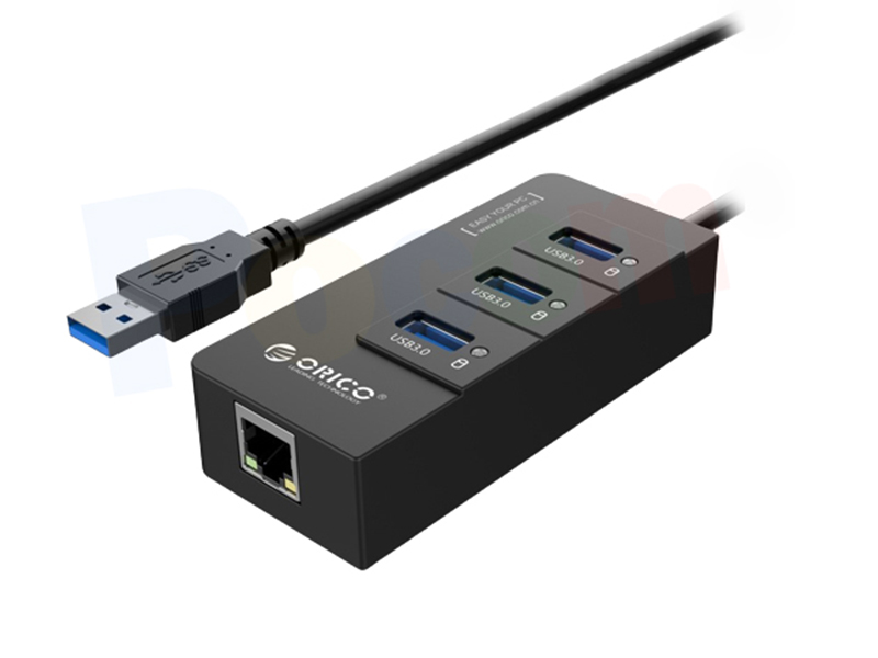 USB3.0 Hub+Lan ORICO