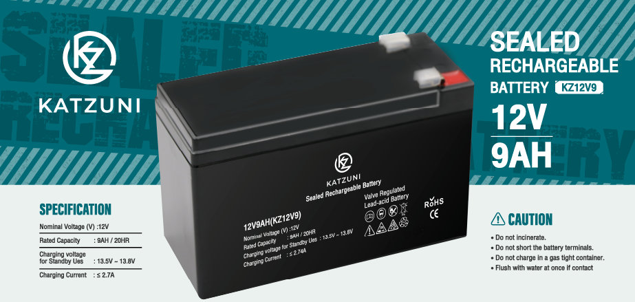 KATZUNI BATTERY  12V 9AH