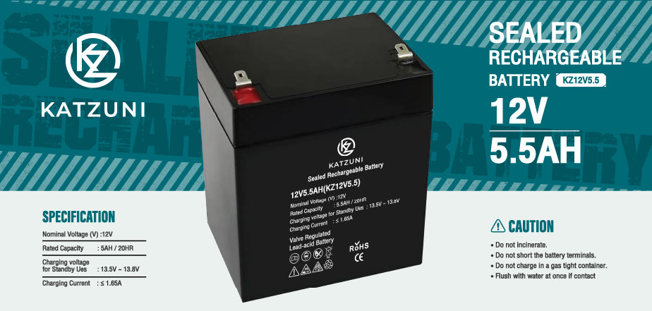 KATZUNI BATTERY 12V 5.5AH