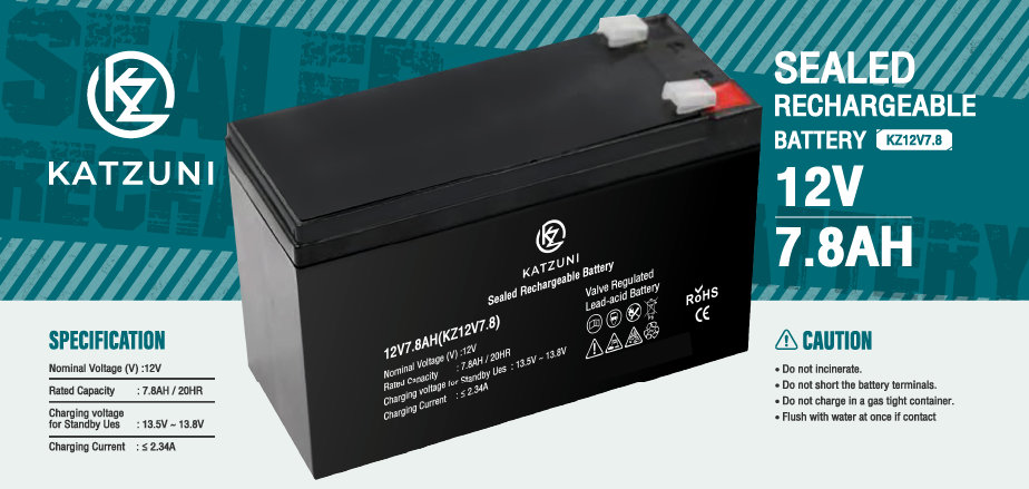 KATZUNI BATTERY 12V 7.8AH KATZUNI BATTERY 12V 7.8AH