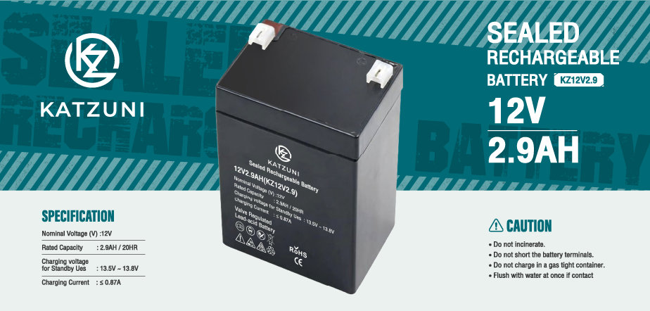 KATZUNI BATTERY 12V 2.9AH