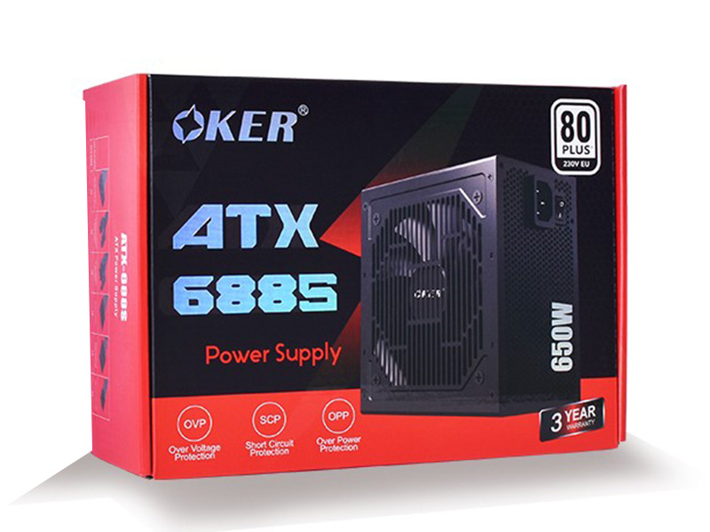 OKER POWER SUPPLY 650Watt Max