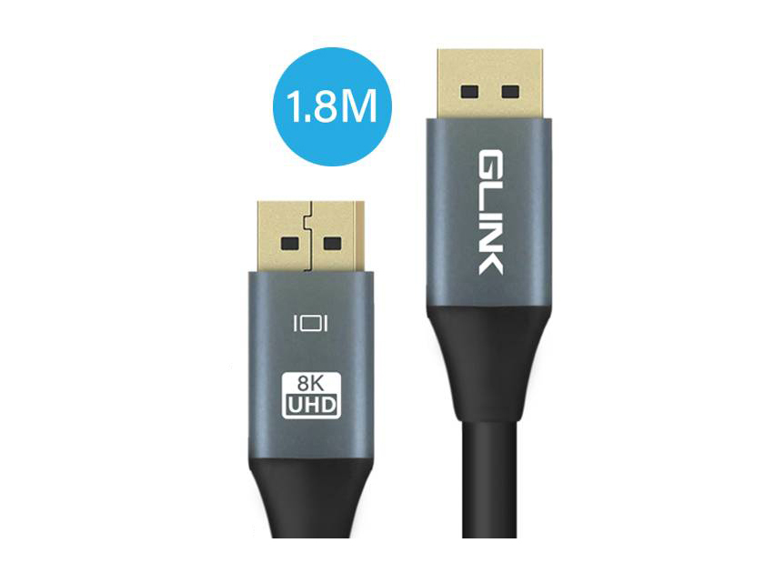 GLINK GL-404 CABLE DISPLAY PORT V1.4 1.8M 8K ULTRA HD GLINK GL-404 CABLE DISPLAY PORT V1.4 1.8M 8K ULTRA HD