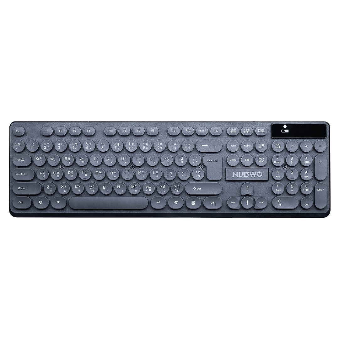NUBWO NKM636 WIRELESS SET KEYBOARD + MOUSE สีดำ สีขาว NUBWO NKM636 WIRELESS SET KEYBOARD + MOUSE สีดำ สีขาว
