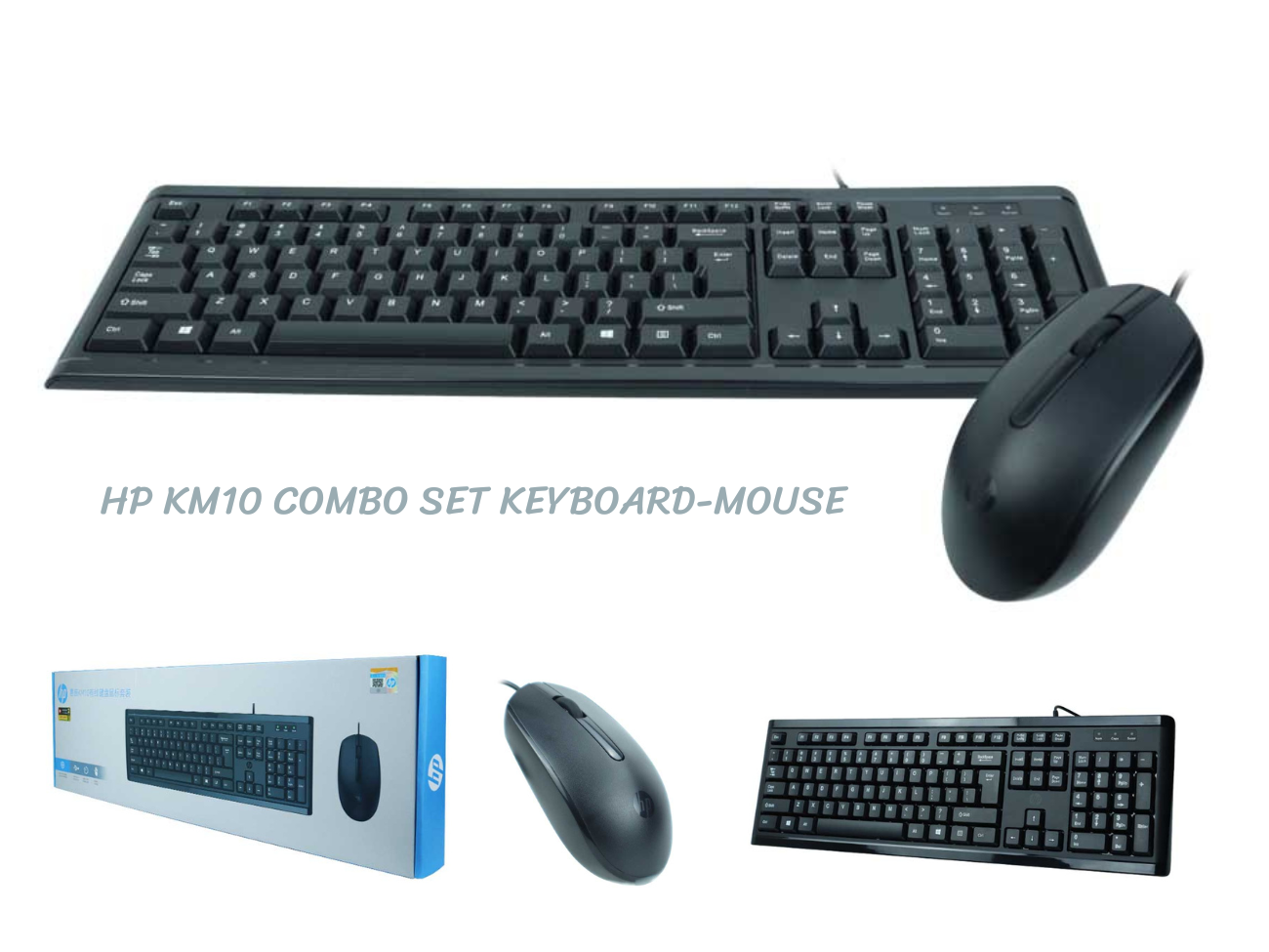 HP KM10 COMBO SET USB KEYBOARD + USB MOUSE HP KM10 COMBO SET USB KEYBOARD + USB MOUSE