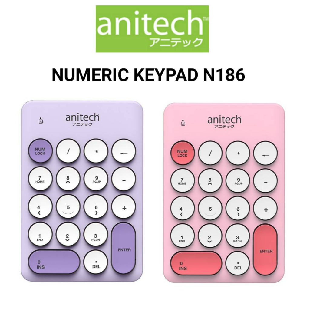 anitech N186 WIRELESS NUMERIC KEYPAD 18key คละสี anitech N186 WIRELESS NUMERIC KEYPAD 18key คละสี