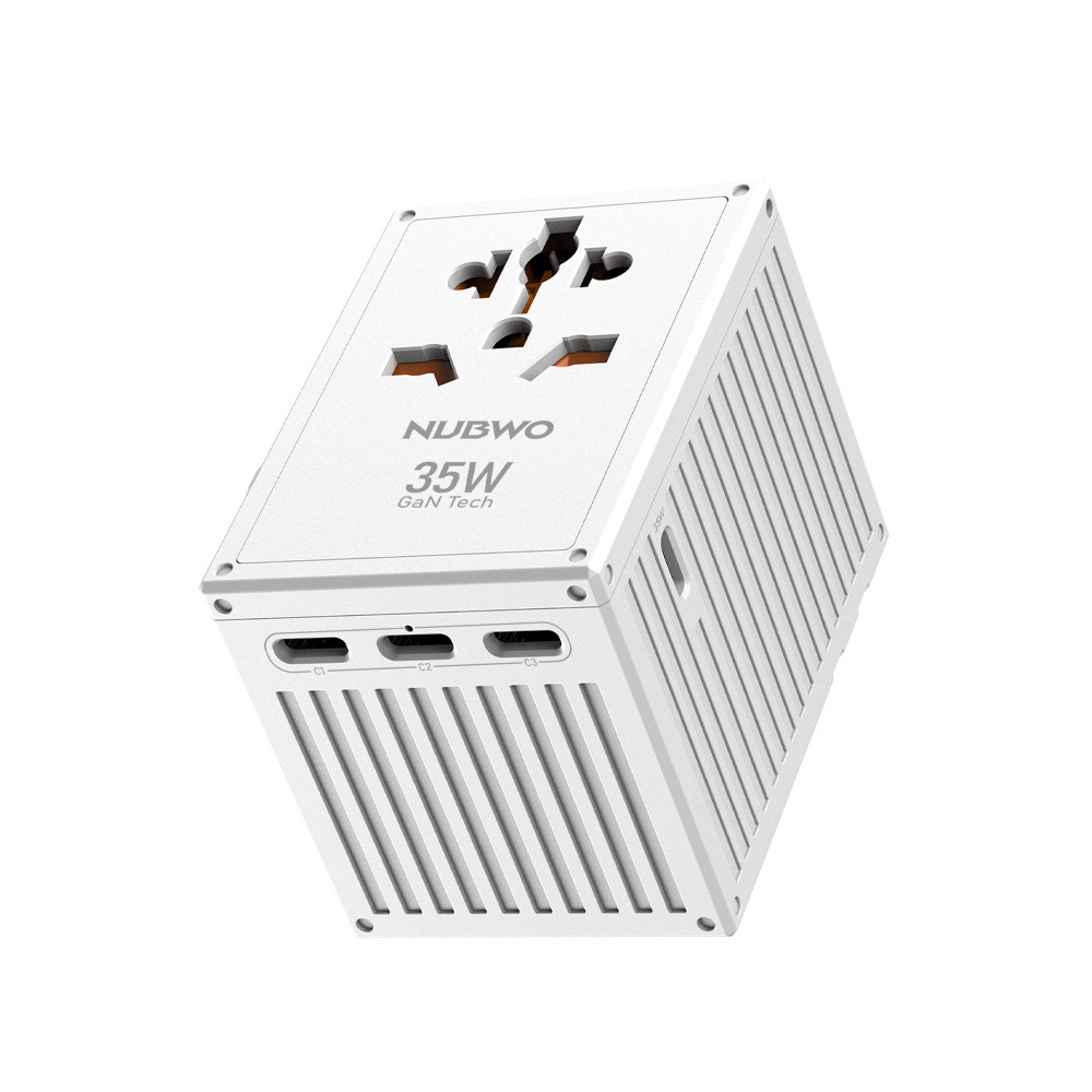 NUBWO NA04 UNIVERSAL TRAVEL ADAPTER 35Watt GaN Technology NUBWO NA04 UNIVERSAL TRAVEL ADAPTER 35Watt GaN Technology