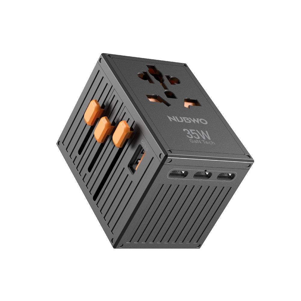 NUBWO NA04 UNIVERSAL TRAVEL ADAPTER 35Watt GaN Technology NUBWO NA04 UNIVERSAL TRAVEL ADAPTER 35Watt GaN Technology