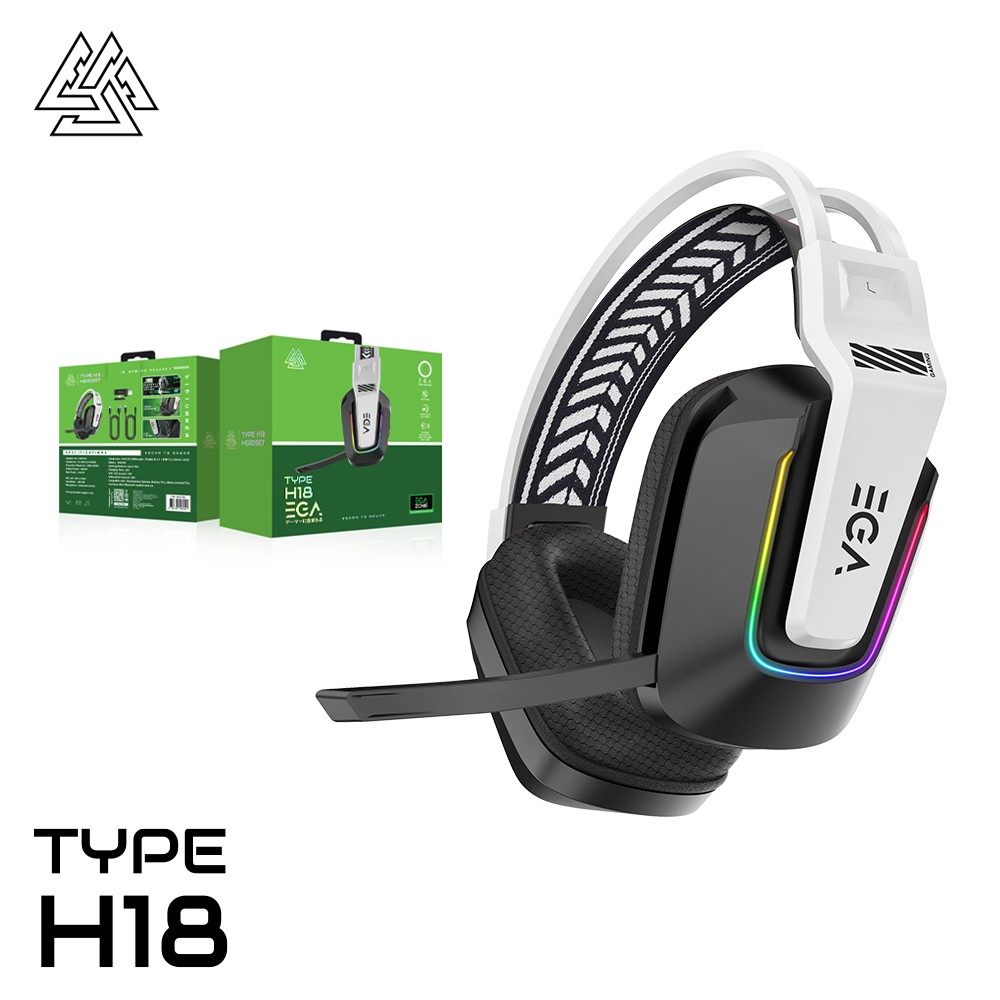 EGA H18 Gaming Headphone 3-IN-1 [USB-C, Wireless, Bluetooth]