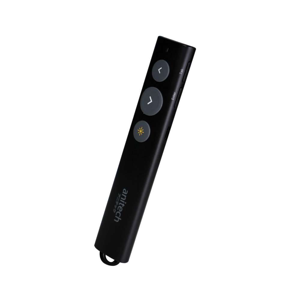 Anitech A92 เลเซอร์พ้อยเตอร์ ไวเลส แสงสีเขียว ใช้กับทีวีได้ ระยะการแสงไกล100-200 เมตร Anitech A92 เลเซอร์พ้อยเตอร์ ไวเลส แสงสีเขียว ใช้กับทีวีได้ ระยะการแสงไกล100-200 เมตร