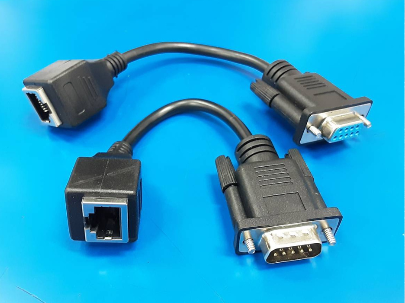 ADAPTER SERIAL/RS232 DB9pin to LAN RJ45 8pin สายยาว 10ซม. ADAPTER SERIAL/RS232 DB9pin to LAN RJ45 8pin สายยาว 10ซม.