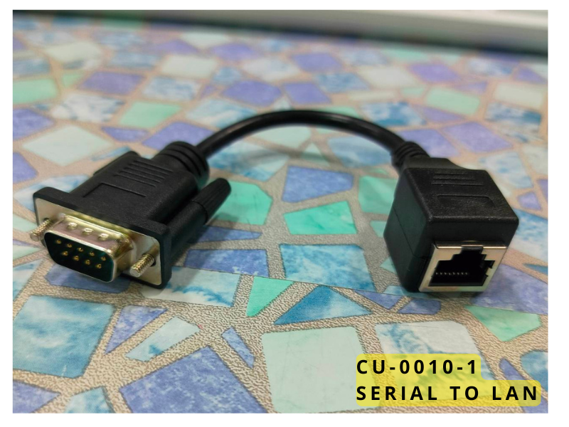 ADAPTER SERIAL/RS232 DB9pin to LAN RJ45 8pin สายยาว 10ซม. ADAPTER SERIAL/RS232 DB9pin to LAN RJ45 8pin สายยาว 10ซม.