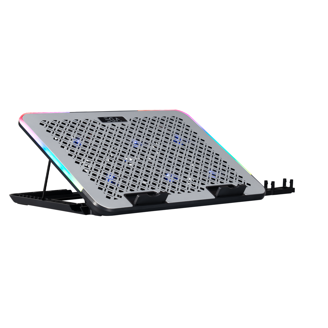 EGA พัดลมระบายอากาศ TYPE CP5 RGB สำหรับ Notebook ขนาด 15.6 นิ้ว พัดลม 6 ตัว พร้อมที่ตั้งมือถือ EGA พัดลมระบายอากาศ TYPE CP5 RGB สำหรับ Notebook ขนาด 15.6 นิ้ว พัดลม 6 ตัว พร้อมที่ตั้งมือถือ