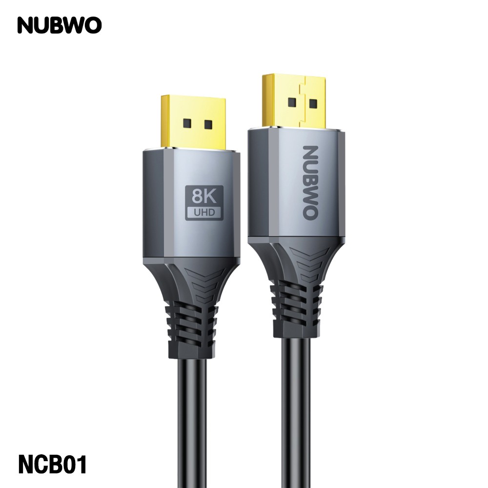 NUBWO Model NCB01 DISPLAY PORT V1.4 CABLE 8K@60Hz. สายยาว 1 เมตร NUBWO Model NCB01 DISPLAY PORT V1.4 CABLE 8K@60Hz. สายยาว 1 เมตร