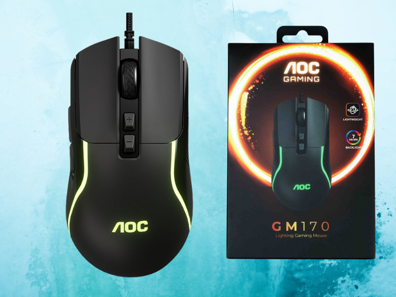 AOC เมาส์เกมส์มิ่ง รุ่น GM170 GAMING MOUSE ทรงสวย จัดแน่น