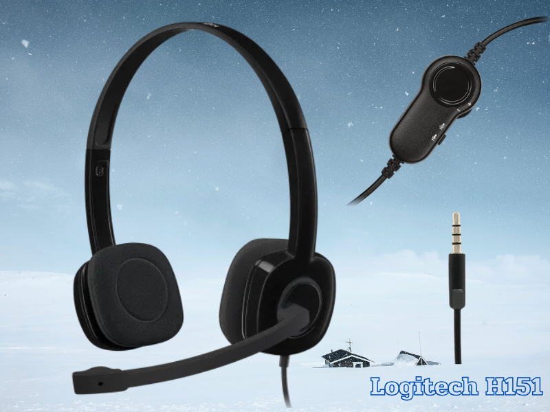 Logitech H151 หูฟัง Stereo On-Ear Headset Black แจ๊ค 3.5mm. Logitech H151 หูฟัง Stereo On-Ear Headset Black แจ๊ค 3.5mm.
