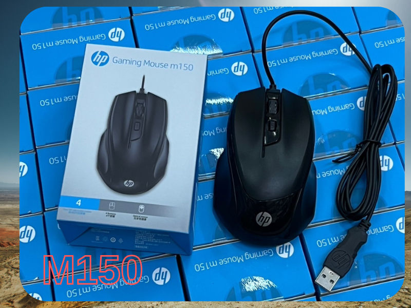HP M150 USB GAMING OPTICAL MOUSE 800-2000dpi สีดำ