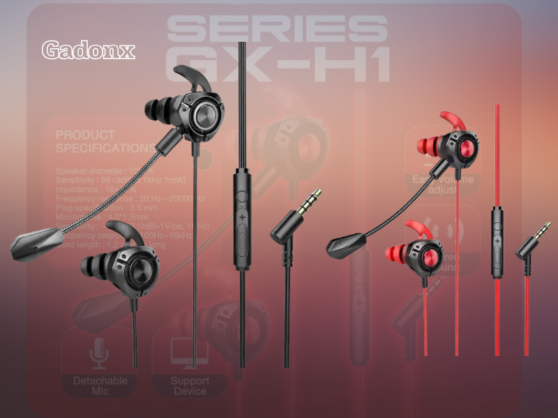 GADONX SERIES GX-H1 หูฟัง Earphone 3.5mm มีไมโครโฟน GADONX SERIES GX-H1 หูฟัง Earphone 3.5mm มีไมโครโฟน