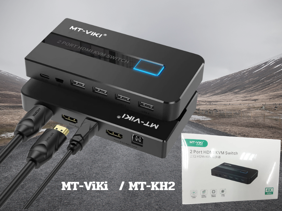 MT-ViKi HDMI V2.0 KVM 2 PORT(4K 30Hz) MT-KH2