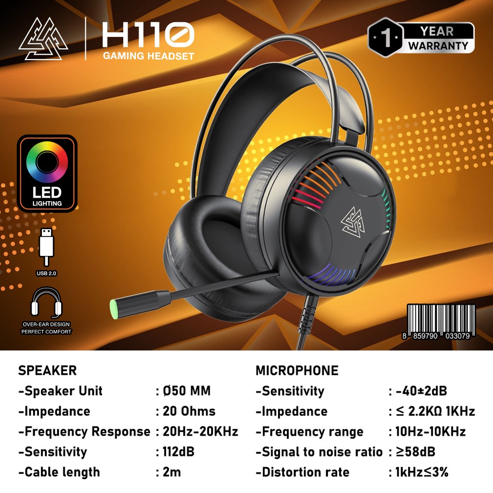 NUBWO หูฟังเกมมิ่ง Lite Gaming Headset หัวเสียบUSB