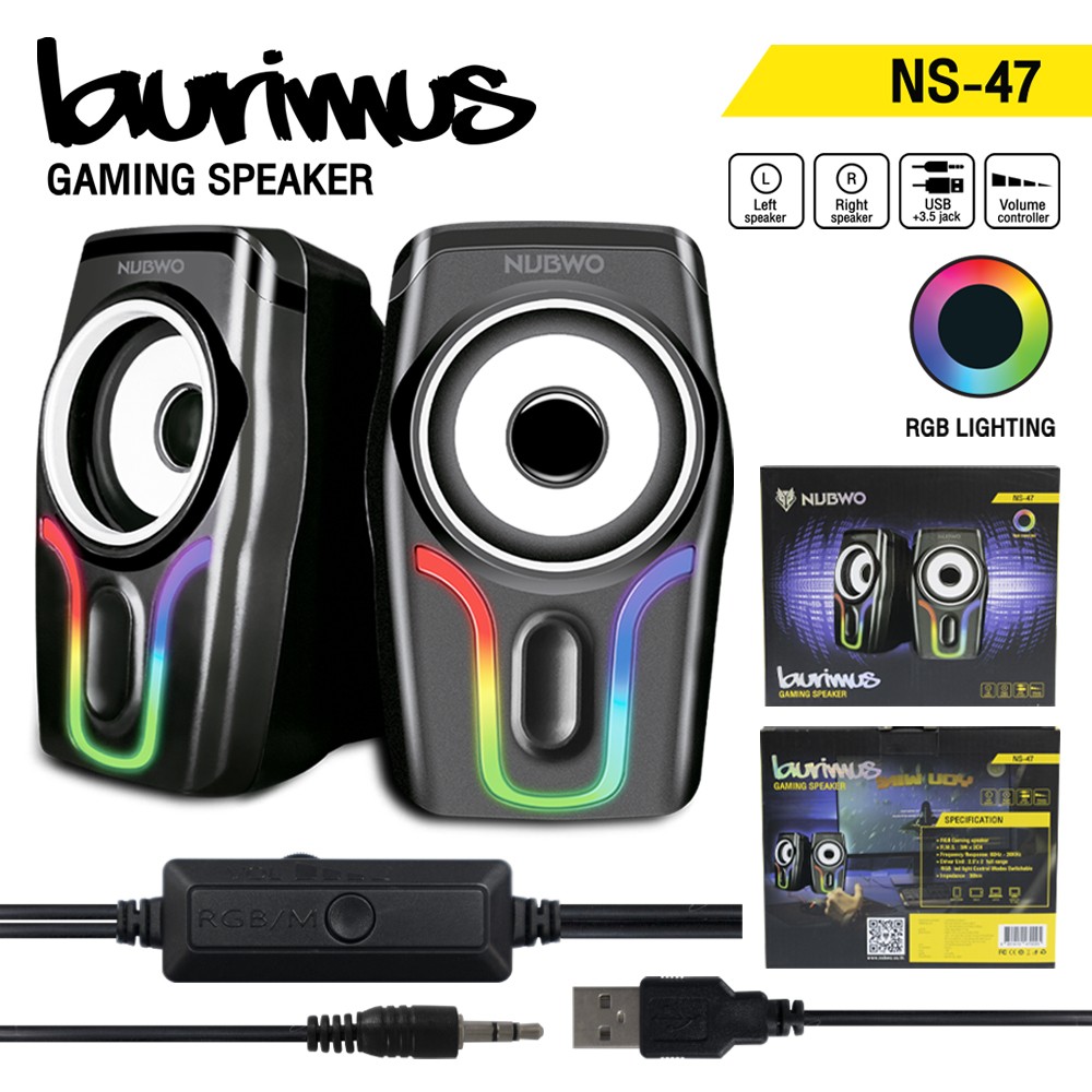 Nubwo NS47 Laurimus ลำโพงเกมมิ่งตั้งโต๊ะ Speaker Gaming Nubwo NS47 Laurimus ลำโพงเกมมิ่งตั้งโต๊ะ Speaker Gaming