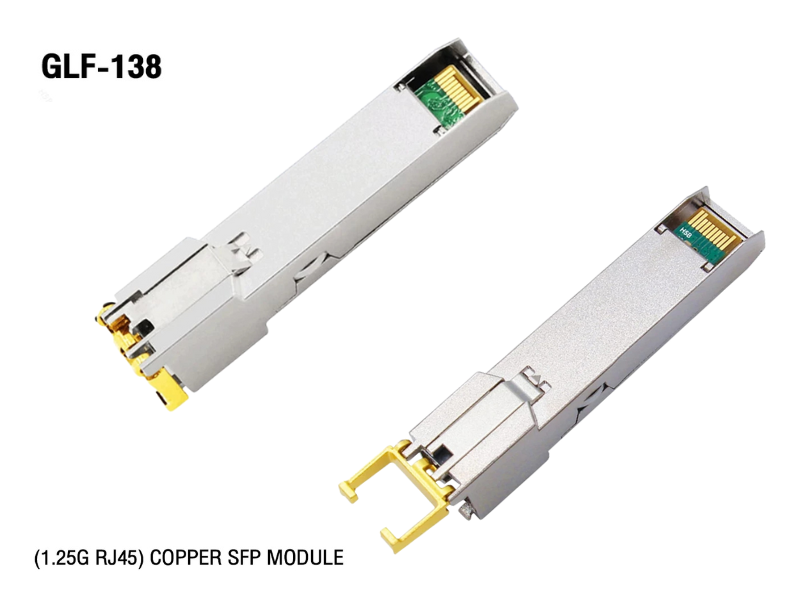 Glink GLF-138 SFP Module RJ-45 Copper 1.25G ตัวแปลง SFP 1.25G to RJ45 รองรับ 1000 Mbps
