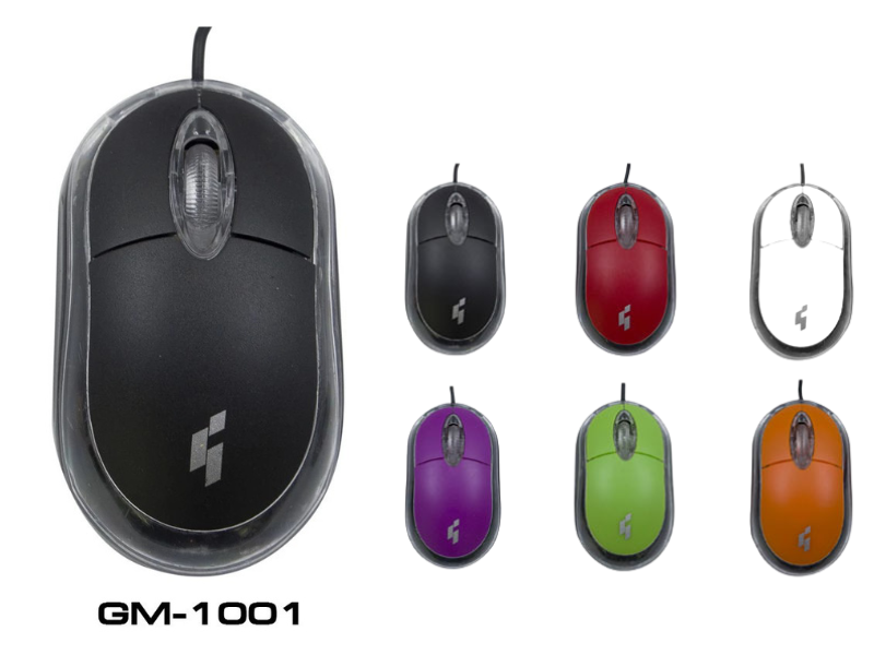 GEARMASTER USB OPTICAL MOUSE 1200dpi คละสี รุ่น GM-1001