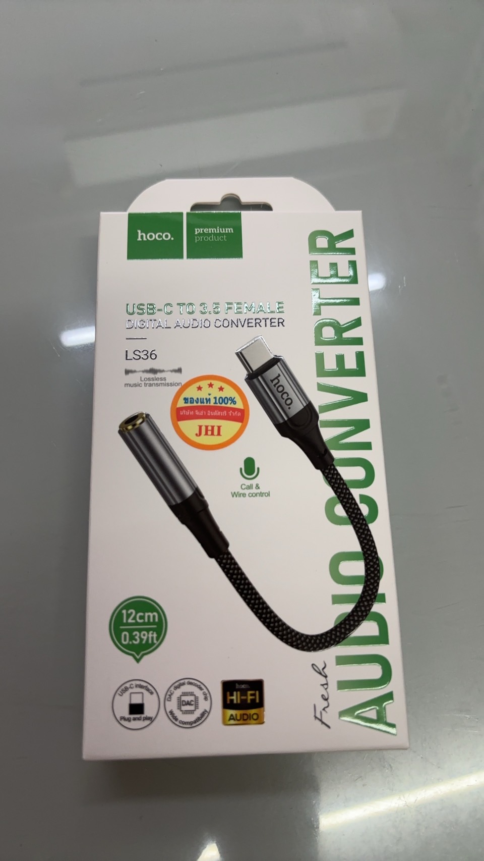 HOCO LS36 USB/Type-C to 3.5 mm audio conveter