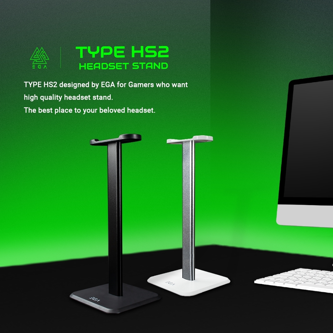 EGA TYPE HS2 Headset Stand ขาตั้งหูฟัง ที่วางหูฟัง สีดำ สีขาว