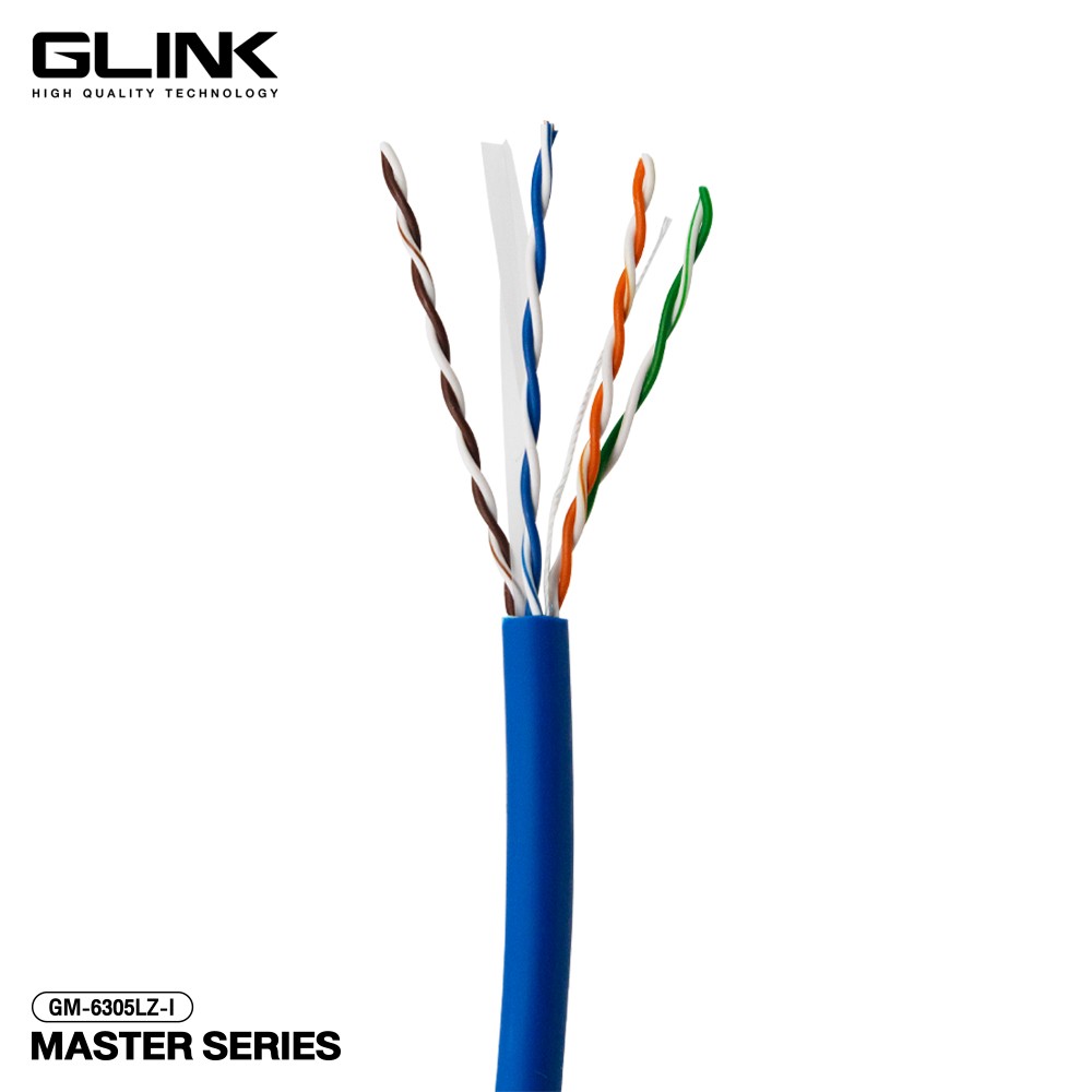 Glink GM-6305LZ-1 Cable Lan Cat6 LSZH Master Series 305M (Indoor)