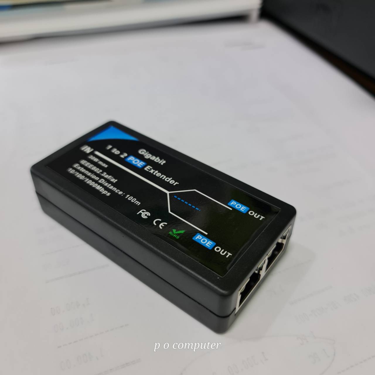 LA-0037 Gigabit POE Extender 1 to 2 30W Max ระยะ 100้มตร LA-0037 Gigabit POE Extender 1 to 2 30W Max ระยะ 100้มตร
