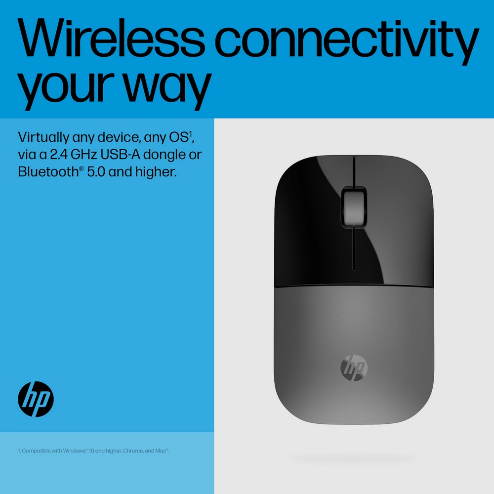HP Z3700 DUAL MOUSE BLACK (758A8AA#UUF) เมาส์ไร้สาย เสียงเงีบบ